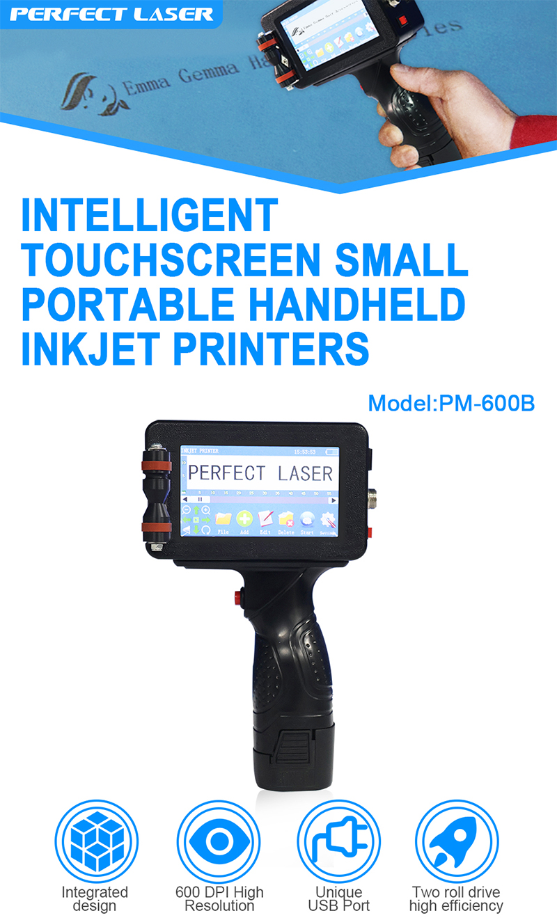 Perfect Laser small portable handheld inkjet printer marker